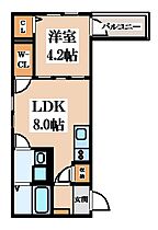 大阪府東大阪市桜町（賃貸アパート1LDK・3階・30.27㎡） その2