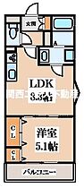 クリエオーレ津の辺町II  ｜ 大阪府大東市津の辺町（賃貸アパート1LDK・3階・34.12㎡） その2