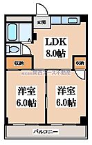 ベルビュー松田  ｜ 大阪府東大阪市西堤楠町2丁目（賃貸マンション2LDK・3階・43.00㎡） その2