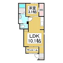 コンフォーティア四賀II  ｜ 長野県諏訪市大字四賀（賃貸アパート1LDK・1階・36.25㎡） その2