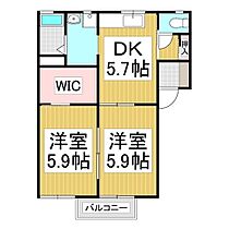 メゾンルミエール  ｜ 長野県上伊那郡辰野町大字伊那富（賃貸アパート2K・2階・43.75㎡） その2