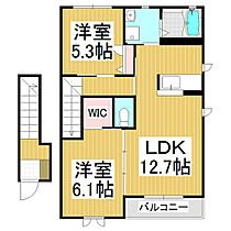 メゾン・ド・ルミエール　C  ｜ 長野県諏訪市沖田町4丁目（賃貸アパート2LDK・2階・61.63㎡） その2