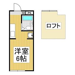 リベルデ 1Kの間取図画像