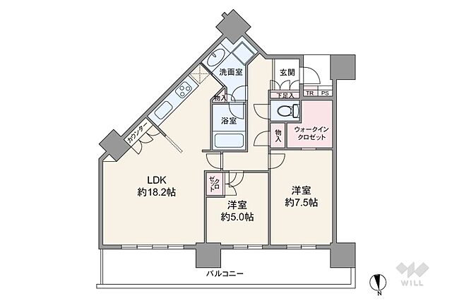 間取り シティタワー品川 7階/-