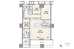 ザ・トーキョータワーズシータワー 2SLDKの間取図画像
