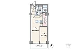 日興児玉パレス南青山 1LDKの間取図画像