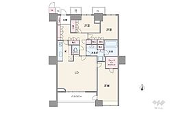 ザ・トーキョータワーズシータワー 3LDKの間取図画像