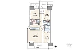 グランドメゾン品川シーサイドの杜 3LDKの間取図画像