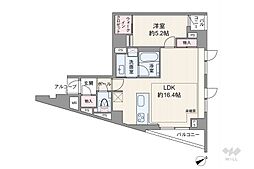 ファミール銀座EAST 1LDKの間取図画像