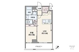 パレステュディオ代々木 1LDKの間取図画像
