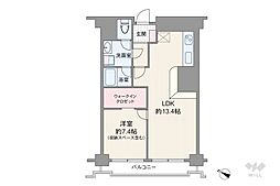 ソフトタウン代々木 1LDKの間取図画像