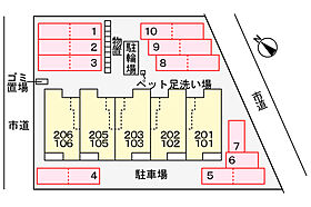 ＴＯＭＹ・Ｋ 206 ｜ 岐阜県各務原市鵜沼宝積寺町２丁目（賃貸アパート2LDK・2階・58.57㎡） その7