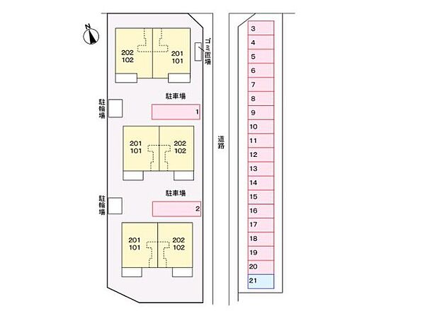 グラート　Ａ棟 202｜岐阜県瑞穂市牛牧(賃貸アパート2LDK・2階・59.82㎡)の写真 その7