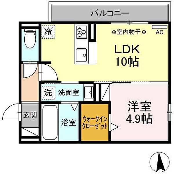 ペルショワール 201｜岐阜県大垣市築捨町２丁目(賃貸アパート1LDK・2階・37.80㎡)の写真 その1