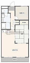 ハイツ花水木 302 ｜ 岐阜県各務原市蘇原野口町４丁目（賃貸マンション2LDK・3階・55.00㎡） その2