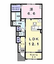 Ｃｕｏｒｅ（クオレ）　Ｂ 105 ｜ 岐阜県岐阜市薮田南３丁目（賃貸アパート1LDK・1階・52.38㎡） その2