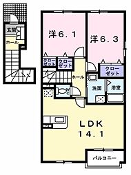 ピクシー・ラビット　Ａ 2階