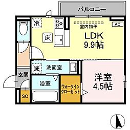 間取図画像 1LDK