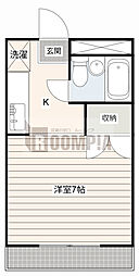 OMRESIDENCE西岐阜 ワンルームの間取図画像
