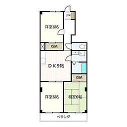 BelleEpochOGAWA 3DKの間取図画像