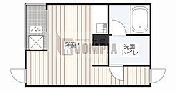 ラフェリアーナ ワンルームの間取図画像