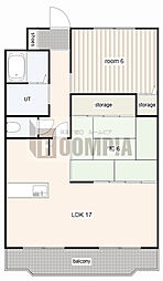 エステイタスKN-6 2LDKの間取図画像