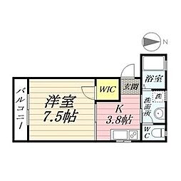 FMTOWN 1Kの間取図画像
