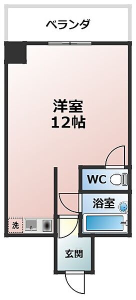 イッツビル 803｜福岡県大牟田市上町2丁目(賃貸マンション1R・8階・30.00㎡)の写真 その2