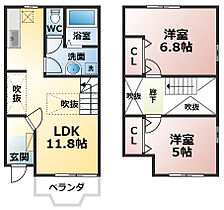 サンライト草木 101 ｜ 福岡県大牟田市大字草木335-2（賃貸アパート2LDK・1階・56.51㎡） その2