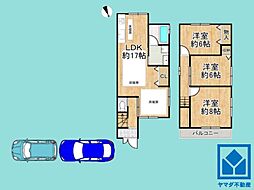 伏見区深草馬谷町 3LDKの間取り