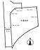 区画図：土地の形は変形地ですが、別途建物参考プランあります。※建築条件付き土地ではありません。