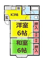 KENハウス 201 ｜ 埼玉県八潮市大字上馬場（賃貸アパート2K・2階・36.45㎡） その2