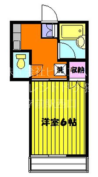 コーポSAM 206｜埼玉県草加市谷塚町(賃貸アパート1K・2階・19.83㎡)の写真 その2
