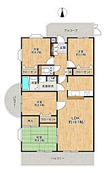 アーバンライフ楊子 4LDKの間取図画像