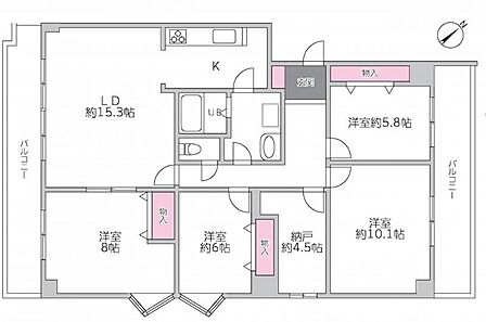 5LDK 間取り