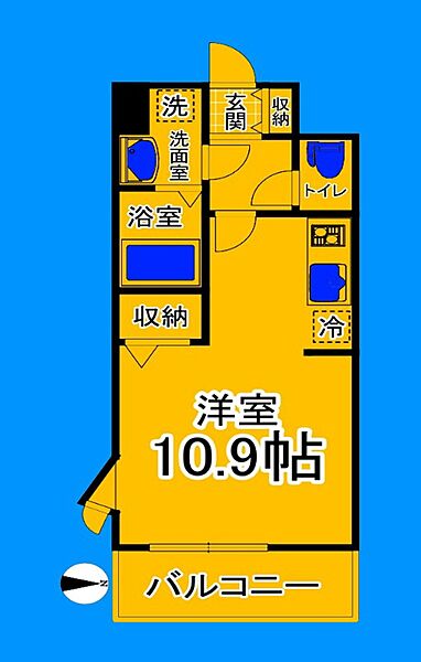 大阪府大阪市住吉区南住吉1丁目(賃貸マンション1R・2階・27.56㎡)の写真 その2