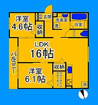 大阪府大阪市住吉区千躰2丁目（賃貸アパート2LDK・2階・62.98㎡） その2