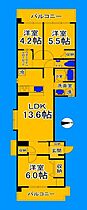 大阪府大阪市住吉区東粉浜3丁目（賃貸マンション3LDK・5階・67.52㎡） その2