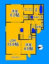 大阪府堺市北区金岡町（賃貸アパート2LDK・1階・56.71㎡） その2