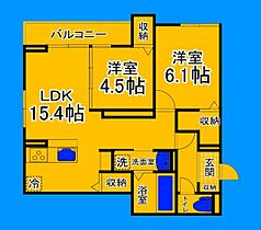 大阪府大阪市住吉区長居西3丁目（賃貸アパート2LDK・1階・59.94㎡） その2