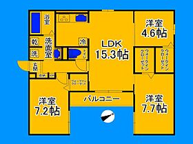 大阪府大阪市住吉区長居4丁目（賃貸アパート3LDK・3階・77.84㎡） その2