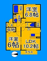 大阪府大阪市住吉区苅田2丁目（賃貸アパート2LDK・1階・53.45㎡） その2