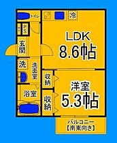 大阪府堺市北区百舌鳥赤畑町5丁（賃貸アパート1LDK・1階・34.02㎡） その2