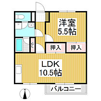 ハイブリッジ城東  ｜ 長野県小諸市南町3丁目（賃貸マンション1LDK・3階・43.96㎡） その2