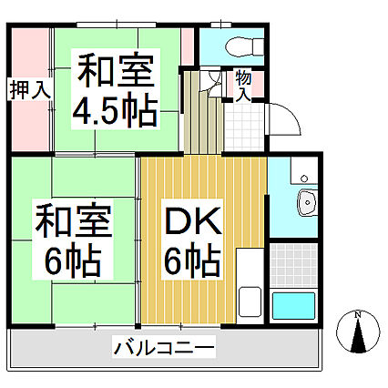 ビレッジハウス臼田第二_間取り_0