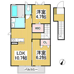 間取図画像 2LDK