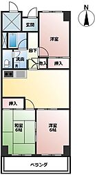 アーバン茜 3DKの間取図画像