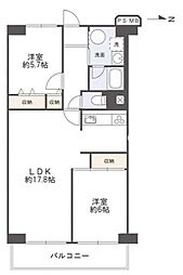 間取図画像 2LDK