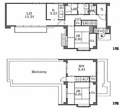 京王平山センターハイツ1号棟 3LDKの間取図画像