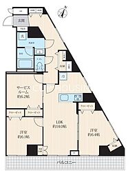 ストーク八王子 3LDKの間取図画像